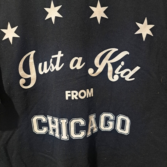 Just A Kid From Chicago T-Shirt Black 2XL XXL Illinois Windy City Mens Tee - Picture 1 of 4
